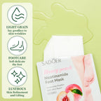 Swiffen fruit-infused foot mask booties for cracked heels