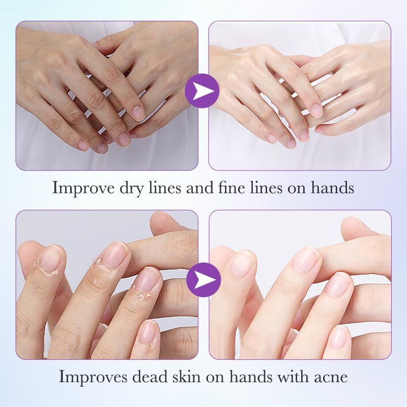 Soft and smooth hands after completing the moisturizing hand mask routine