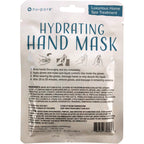 Detailed view of the paraben-free and latex-free label on Nu-Pore gloves.