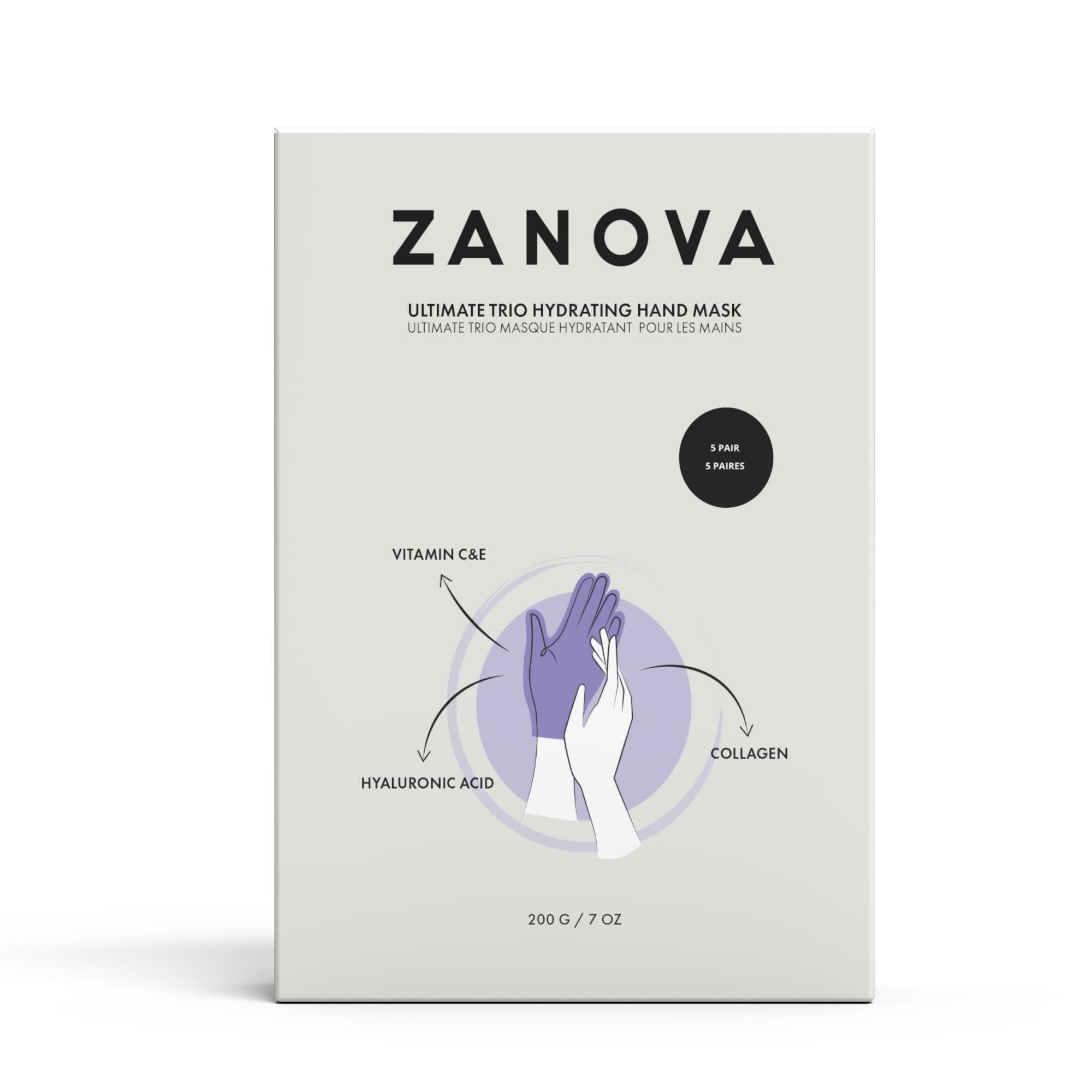 Zanova hand mask gloves application demonstration