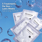 Ingredients list on Zanova collagen hydrating hand mask box