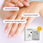 Five individual pouches of Zanova moisturizing hand mask