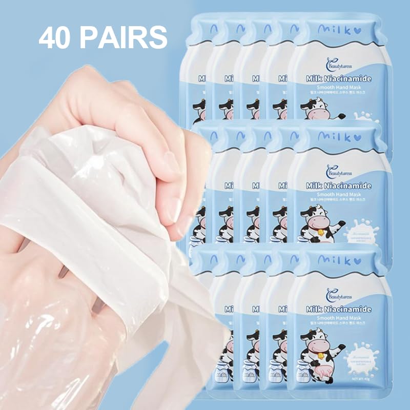 Beautyturess hydrating hand mask glove application