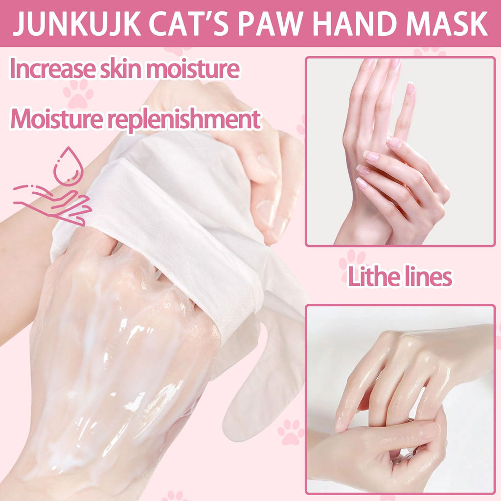 JunKuJK hand mask set showing back instructions label