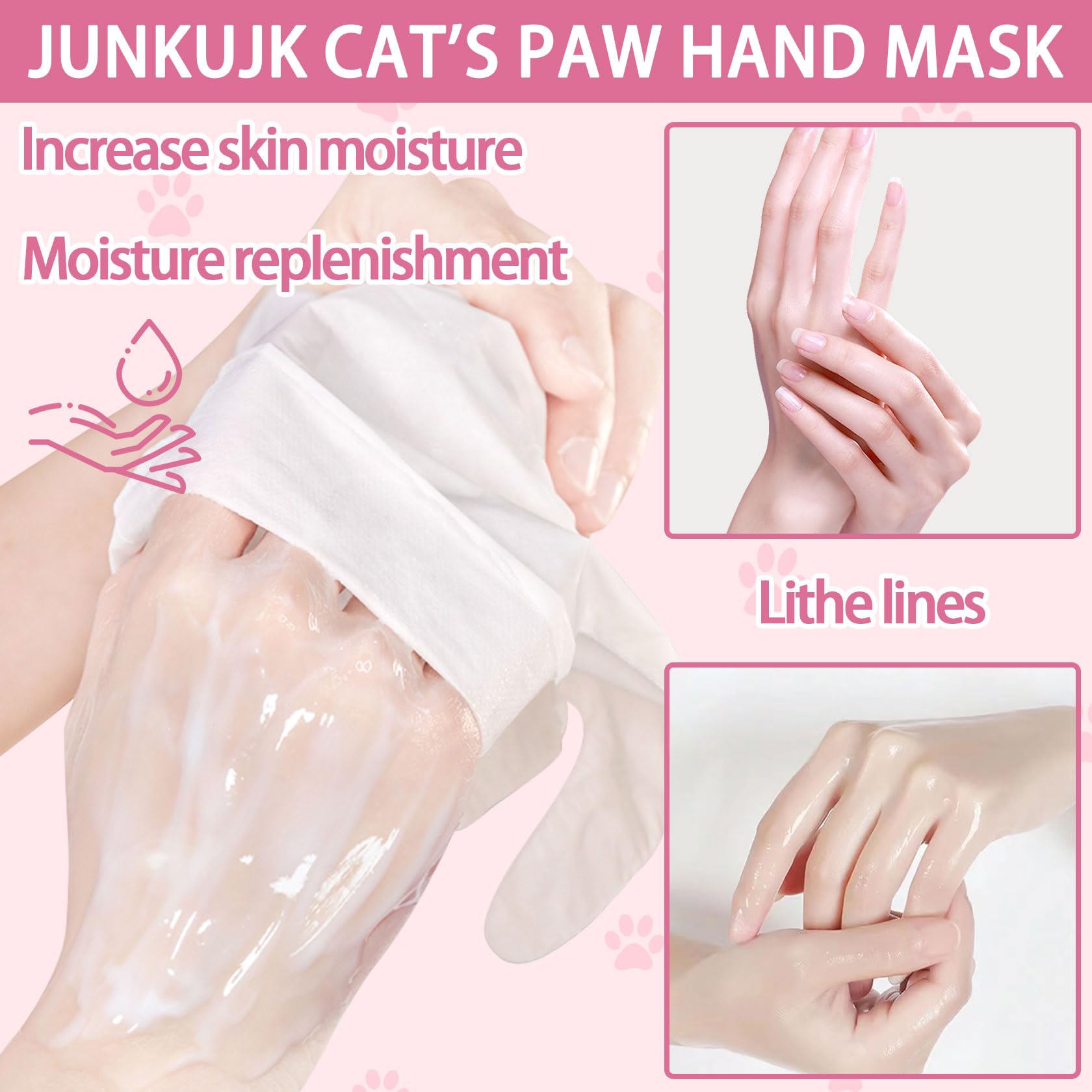 Close up of JunKuJK hand mask serum ingredients