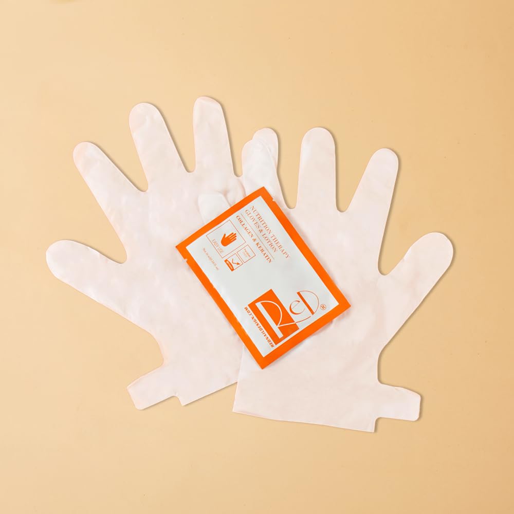 Noval moisturizing hand gloves with collagen and keratin packaging