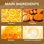 Vitamin C and turmeric peel off mask texture