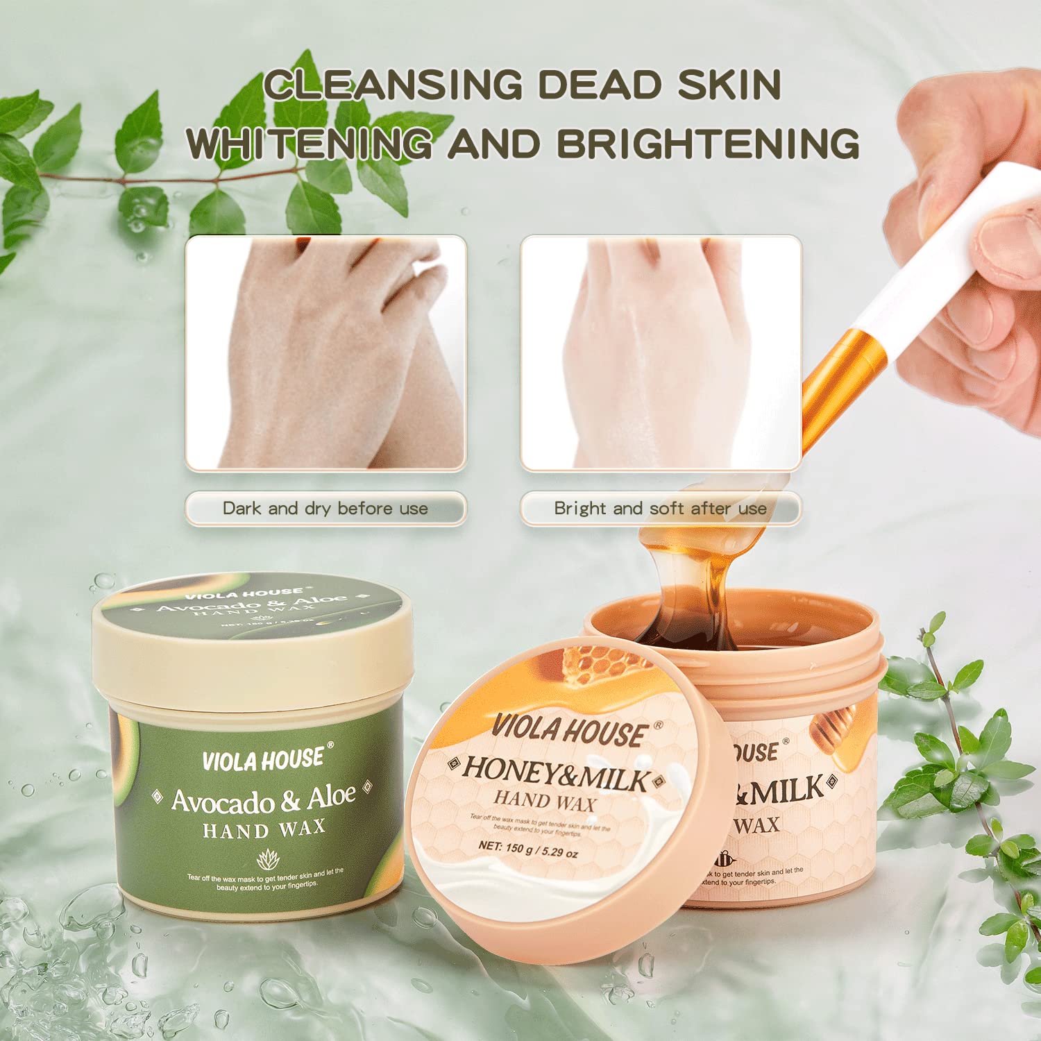 Texture and consistency of Viola House Avocado and Aloe hand wax