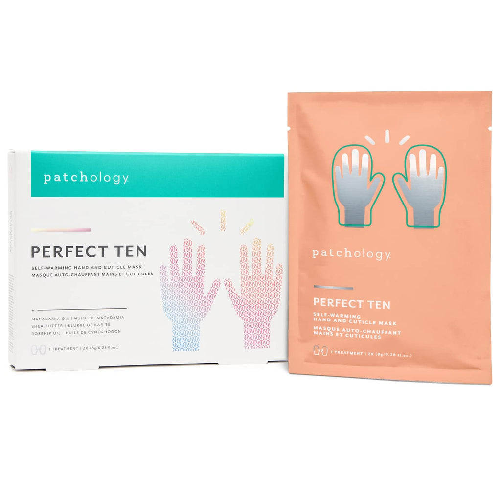 Comparison of dry skin versus hydrated skin after using hand mask
