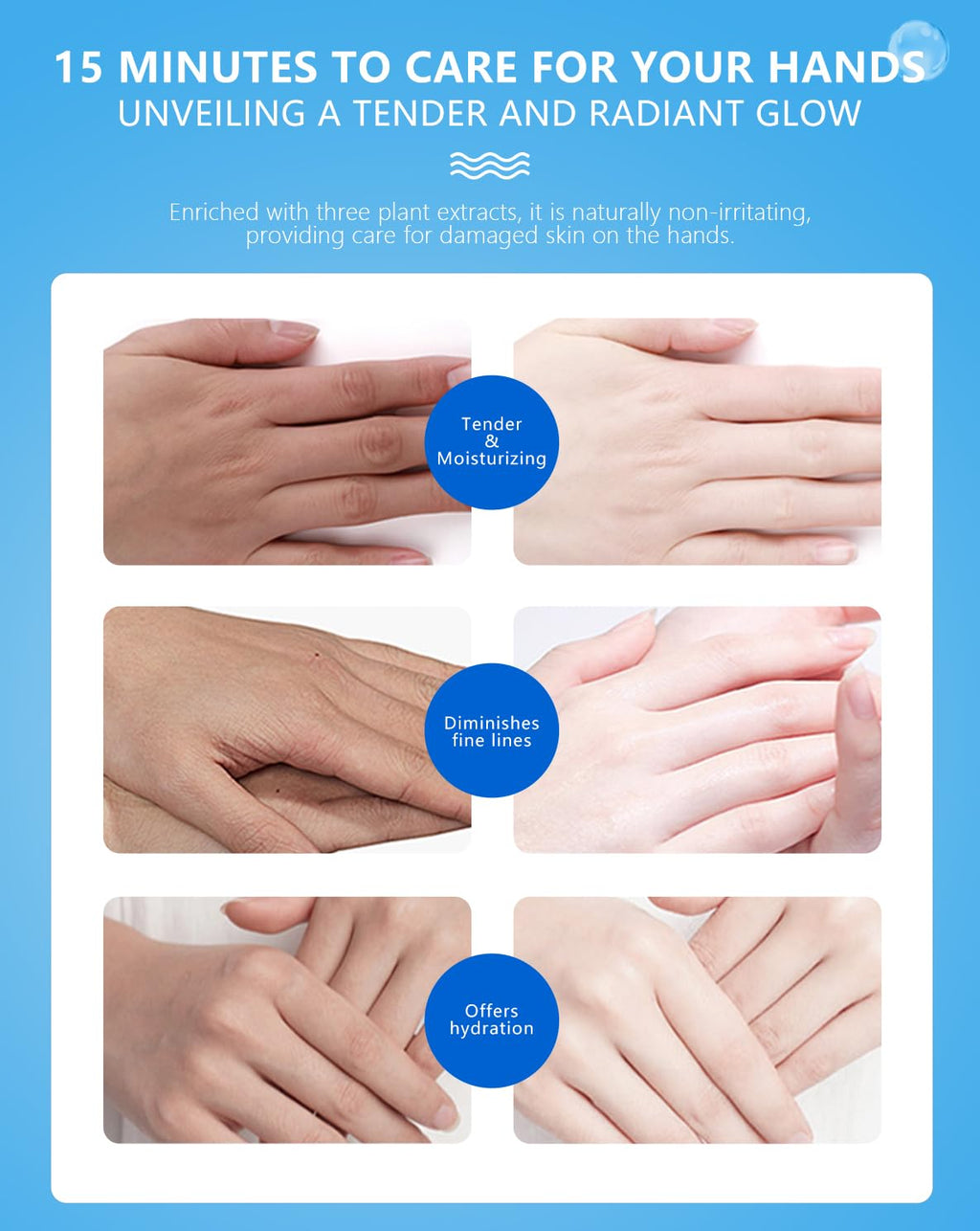 Back of NYS Cloud hand mask packaging with product details