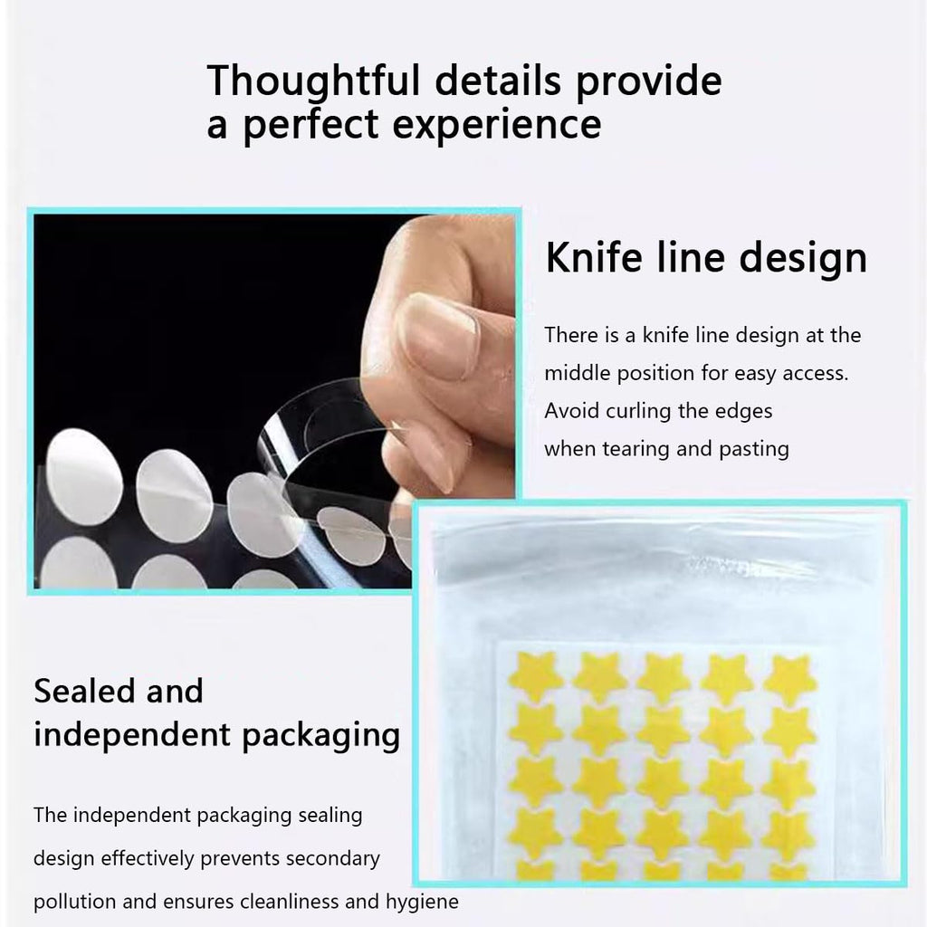 Used hydrocolloid pimple patch turning opaque after absorbing fluid and impurities