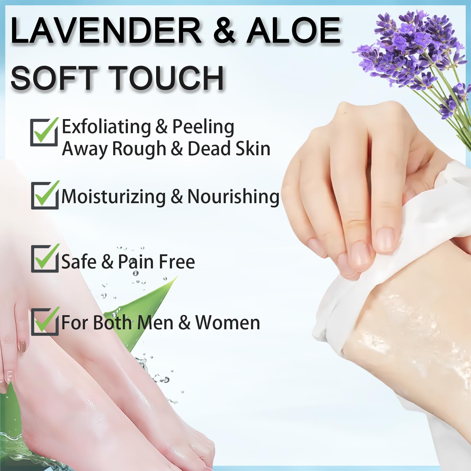 Detailed view of Asmaysa 8 pairs moisturizing spa treatment