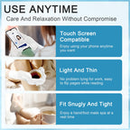 Model hands wearing Asmaysa moisturizing glove treatment