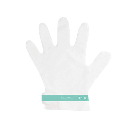 Toi:L hand mask packaging showing usage instructions