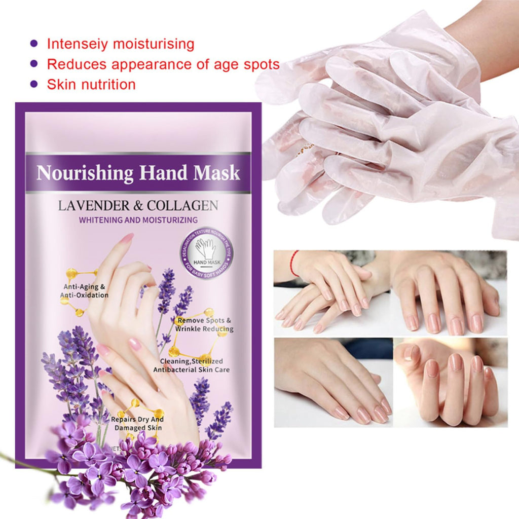 Ingredients list on Joyeee moisturizing hand mask packaging