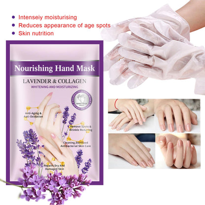 Instructions for using Joyeee collagen hand care gloves
