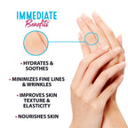 ToGoSpa collagen gel hand mask gloves applied on hands