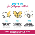 Applying ToGoSpa anti-aging collagen hand treatment at home