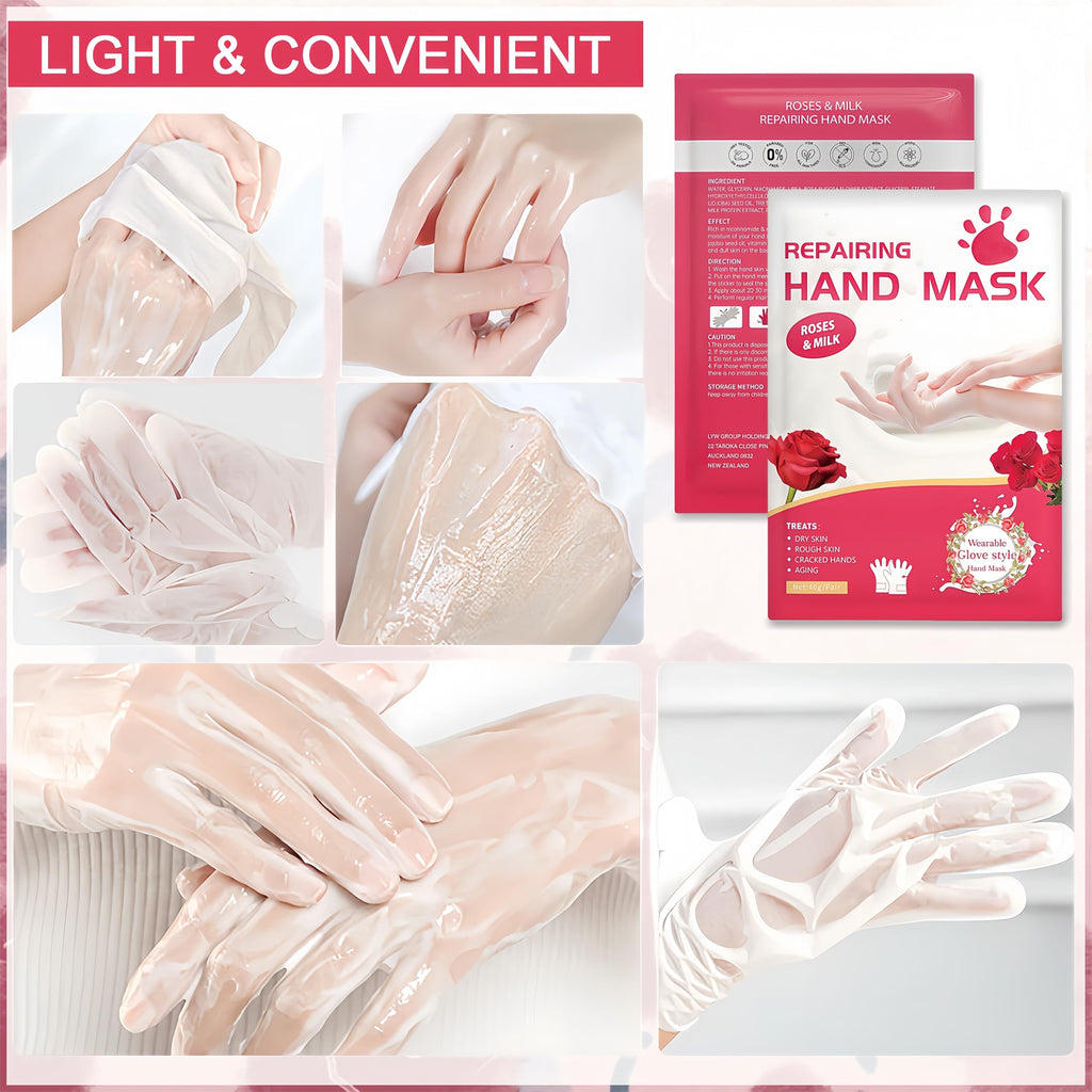 Close-up of wearable glove style spa treatment design