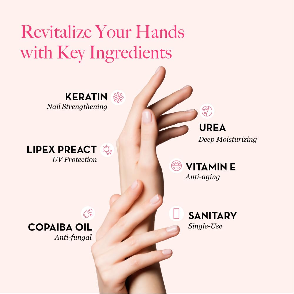Close up of keratin and vitamin E formula for nail strengthening
