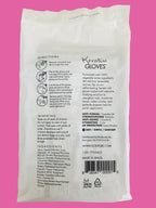 Hands wearing Bodipure moisturizing spa treatment gloves