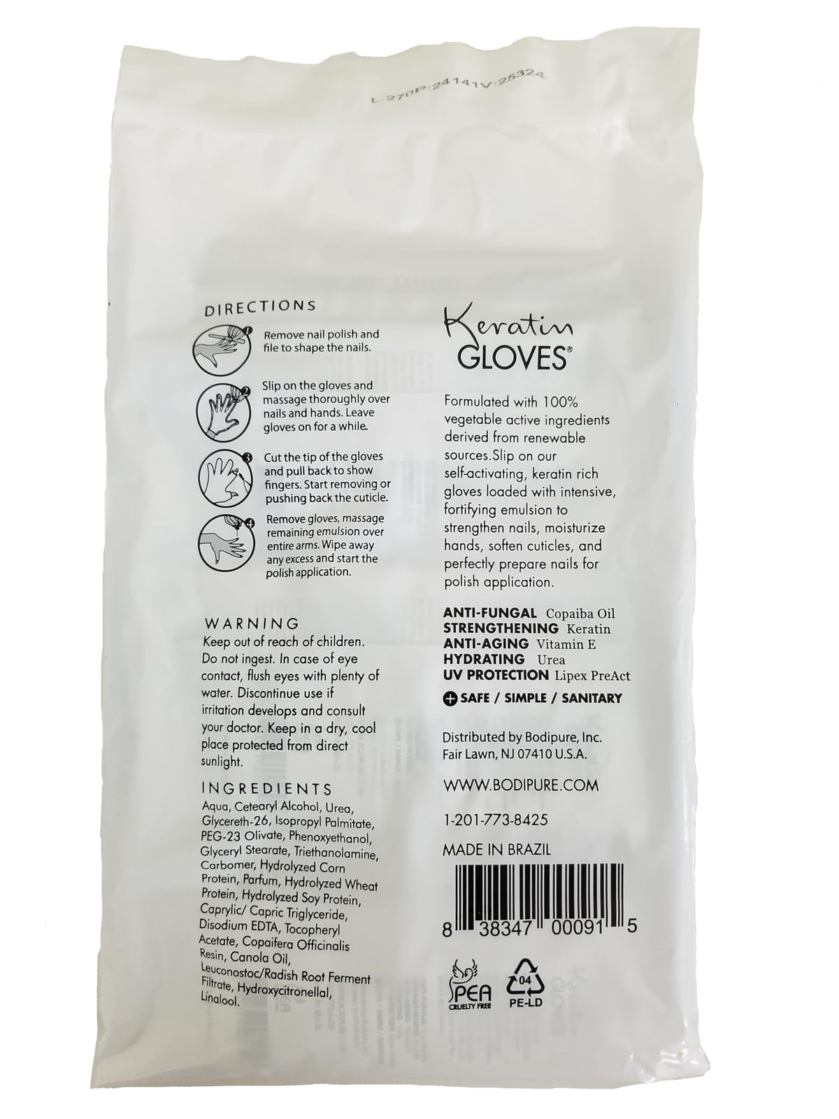 Results showing soft hands after Bodipure keratin treatment