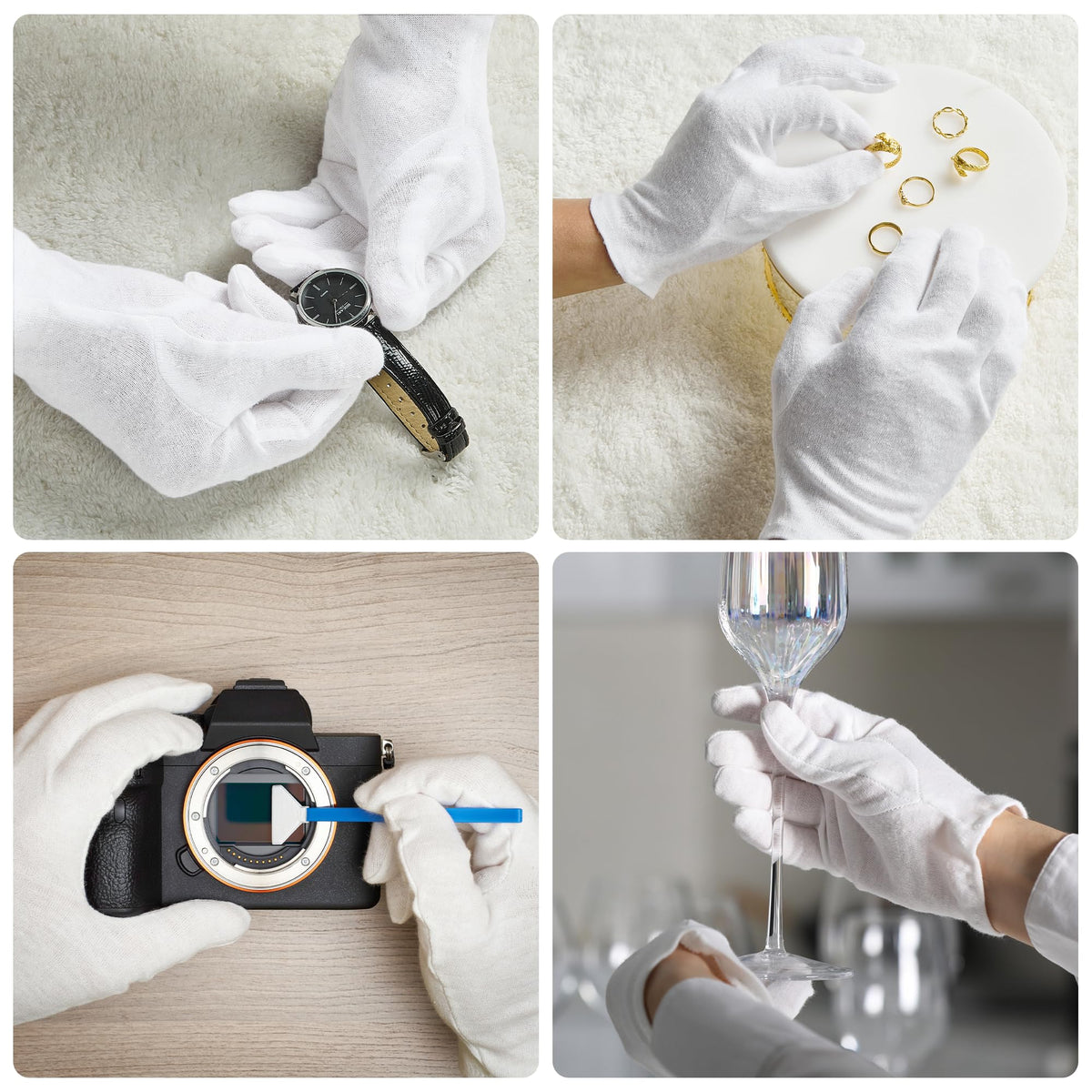 Cooljob daily care cotton gloves set