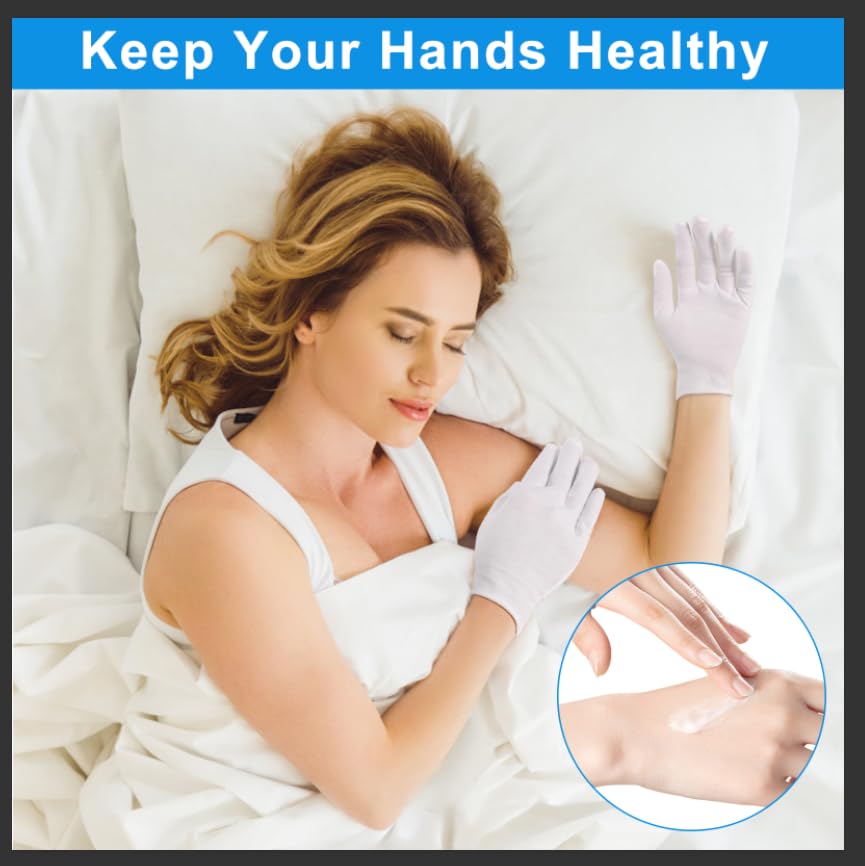 Untrytb breathable cotton gloves for sensitive skin care