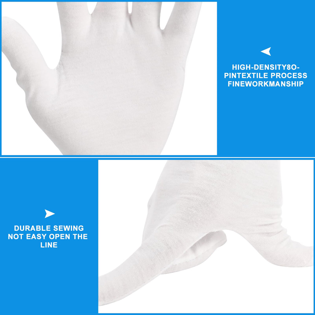Untrytb white cotton gloves packaging view
