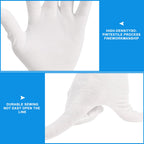 Untrytb white cotton gloves packaging view