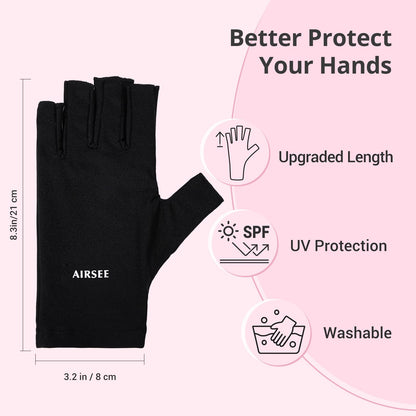 Detailed view of breathable fabric on Airsee hand shields