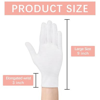 Close up of soft cotton fabric texture for moisturizing gloves
