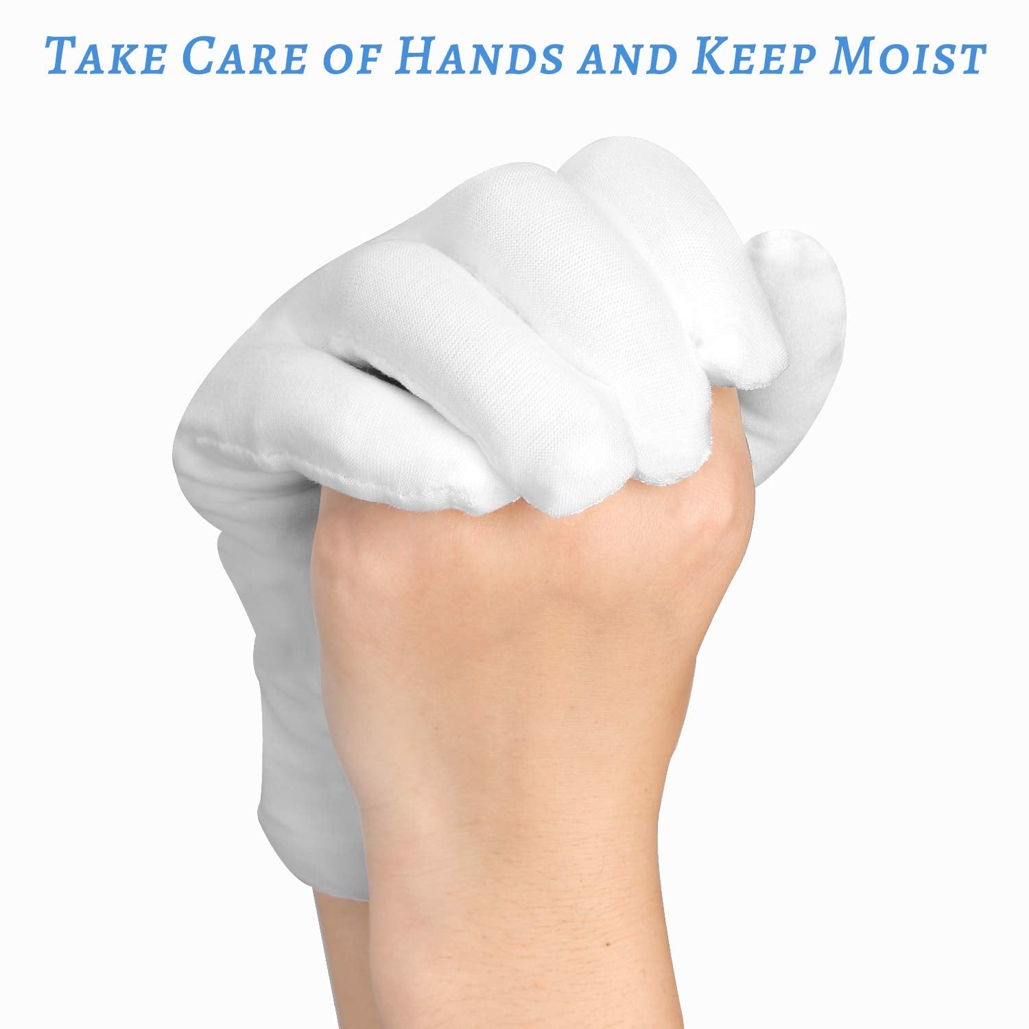 Reusable white cloth gloves for coin and jewelry inspection