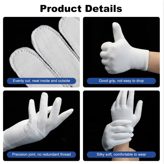 Close up of breathable cotton fabric of Htaexpu gloves