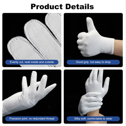 Close up of breathable cotton fabric of Htaexpu gloves