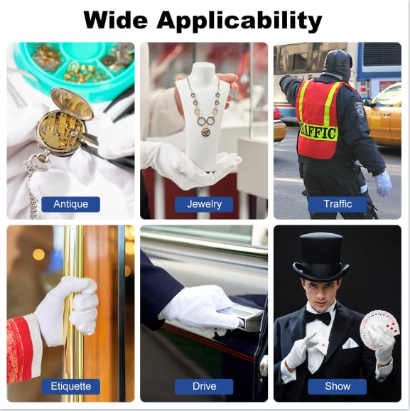 Htaexpu 3 pairs set of premium cotton moisturizing gloves packaging view