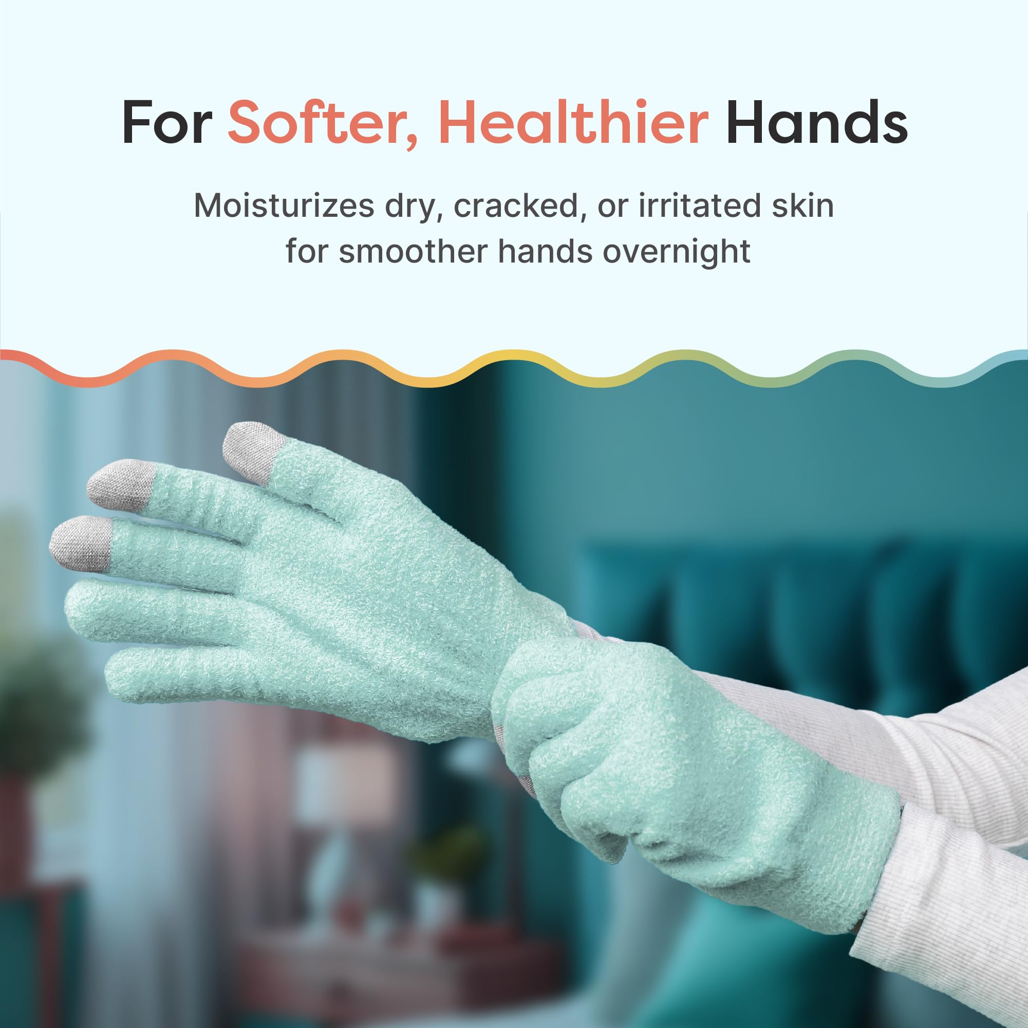 ZenToes gel lined gloves for dry hands packaging