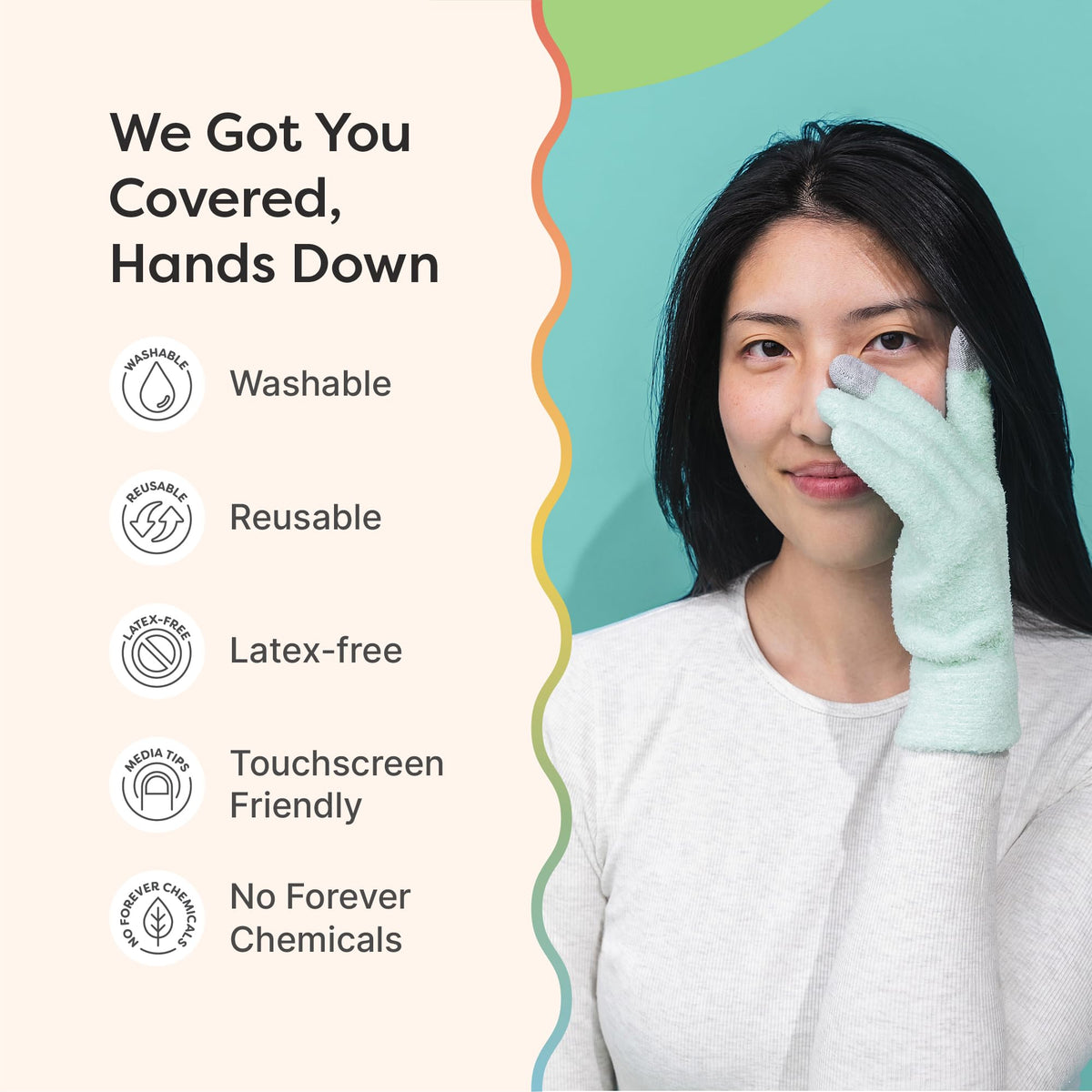 ZenToes moisturizing gloves paired with hand lotion for skincare routine