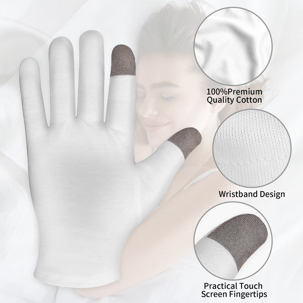 Sibba moisturizing gloves displayed for overnight hand spa treatment