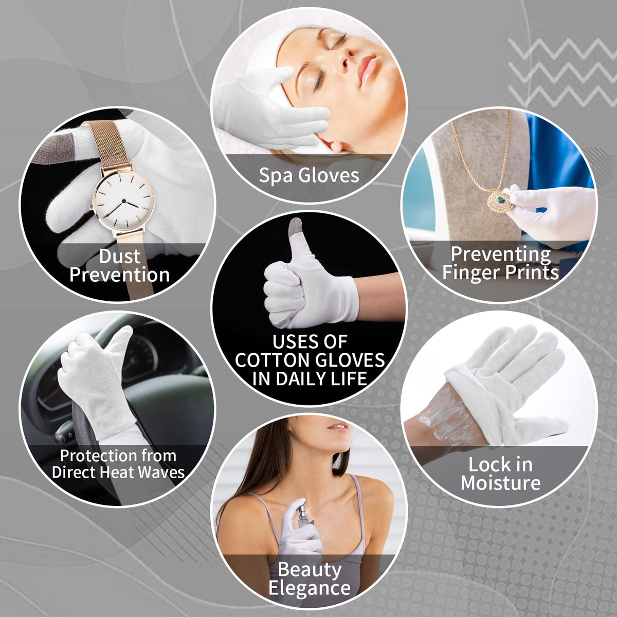 Sibba moisturizing gloves packaged for dry skin and eczema care