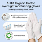 Clearbody Organics 5 pairs white sleep mitts package