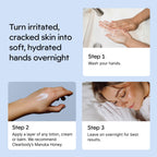 Clearbody Organics white cotton gloves folded in storage stack