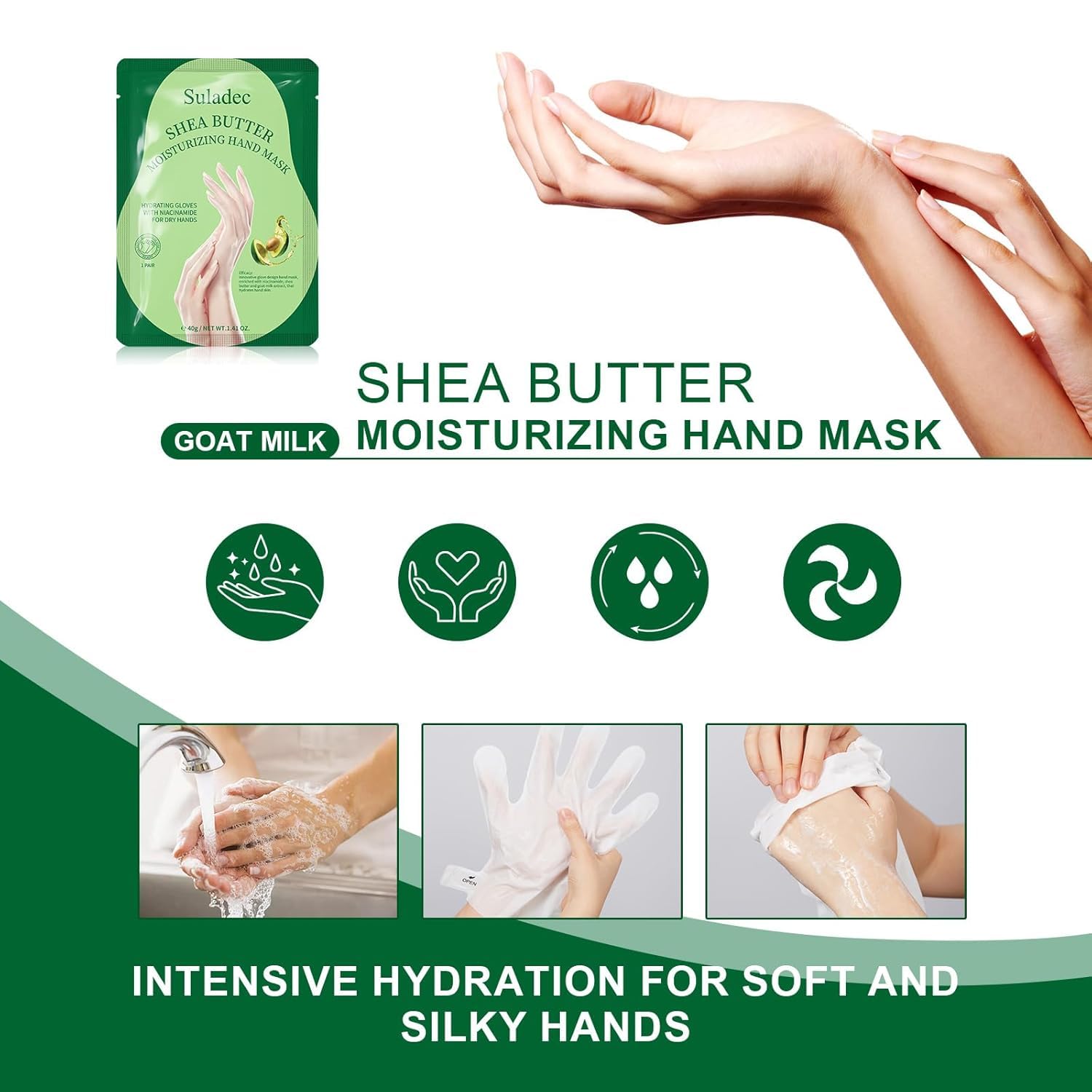 Suladec hand mask pack details and ingredients