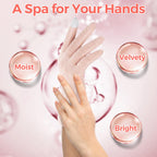 Donfri cotton hand care gloves touchscreen fingertips detail