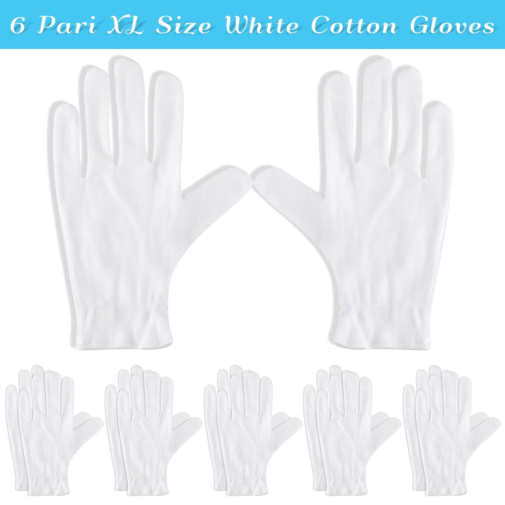 Paxcoo cotton gloves laid flat displaying fabric texture