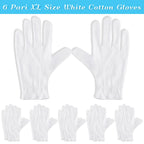Paxcoo cotton gloves laid flat displaying fabric texture
