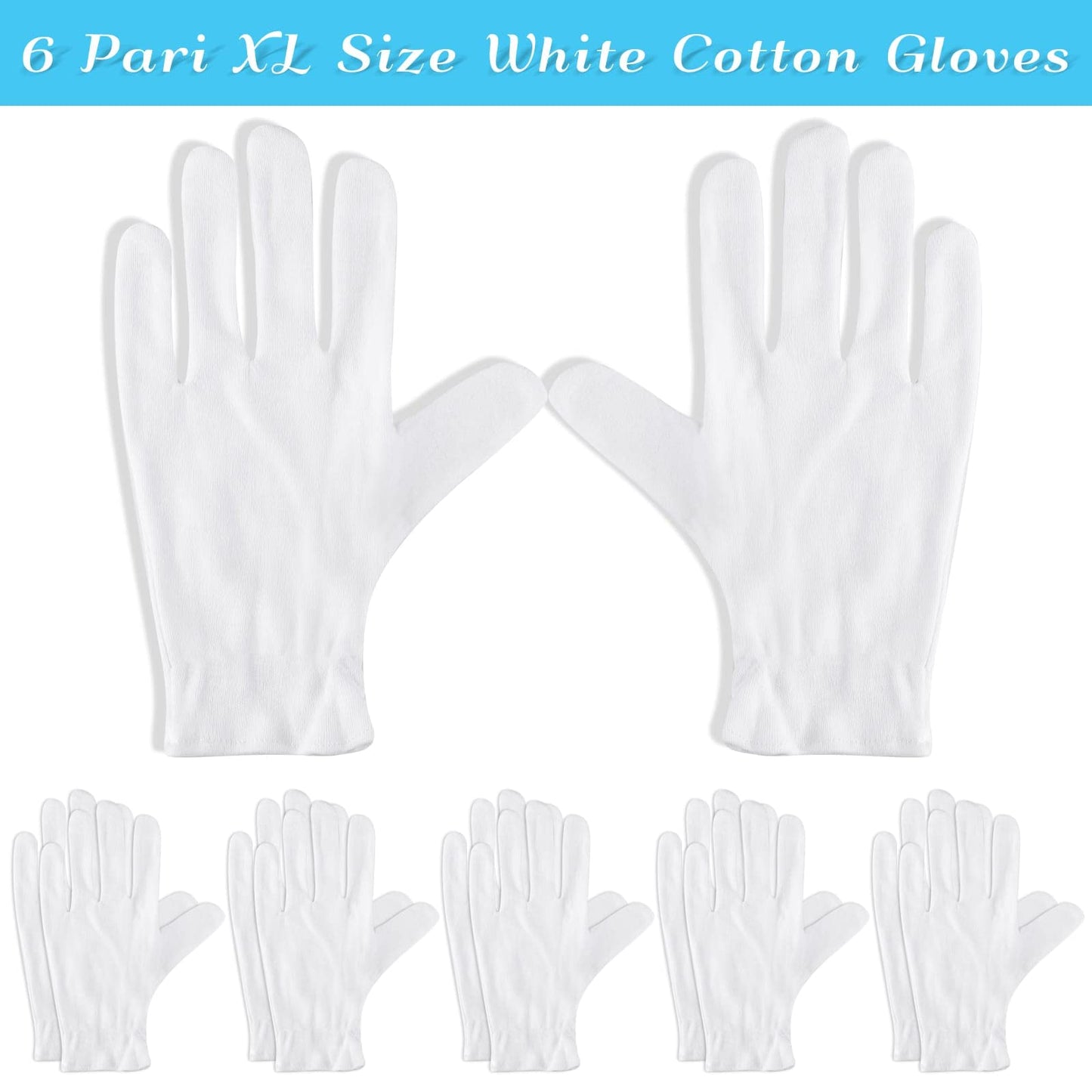 Paxcoo cotton moisturizing gloves for dry hand spa treatment