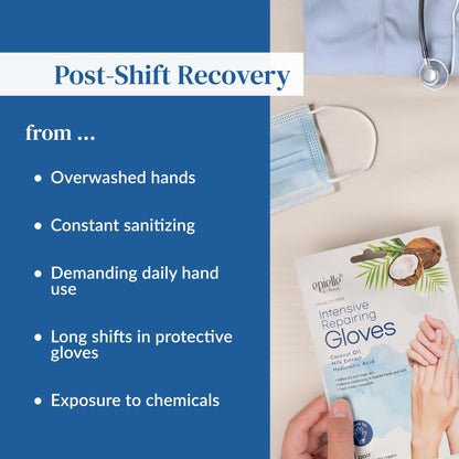 Instructions for using Epielle intensive repairing hand masks