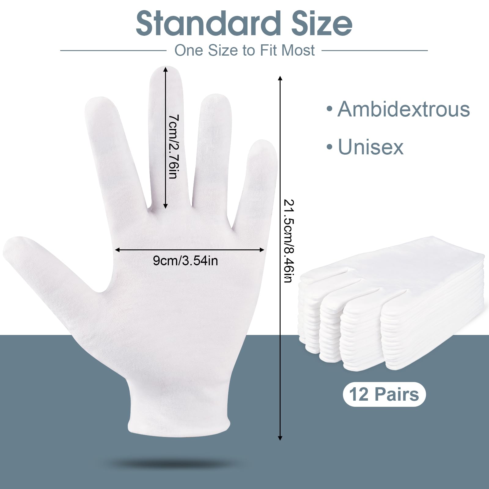 Soft breathable cotton gloves for eczema relief