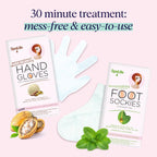 SpaLife Korean skincare treatment set for dry cracked hands and feet